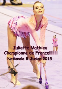 Julliette Matthieu Championne de France 2015  